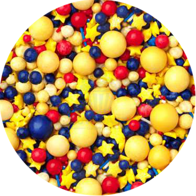 "NOVAPAST 100GR SPRINKLES MIX 'SUPER HERO'"