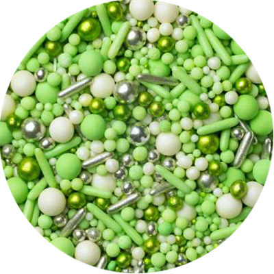 MÉLANGE DE SPRINKLES VERT CLAIR 100GR