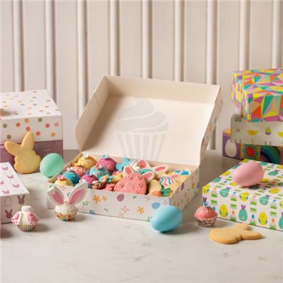 DECORA CAJA PARA DULCES HUEVITOS CLAS. 23X16X5H CM