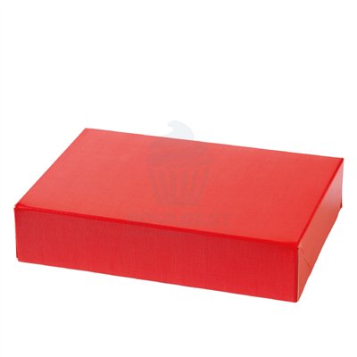 DECORA CAJA PARA DULCES ROJA 23X16X5H CM