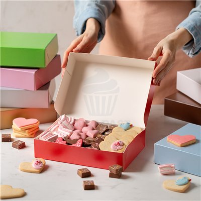 DECORA CAJA PARA DULCES PISTACHO 23X16X5H CM