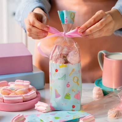 DECORA PAQ. 100 BOLSAS CELOFAN "HADAS" 28X8+5CM 