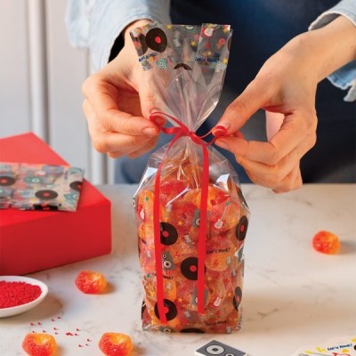 DECORA PAQ. 100 BOLSAS CELOFAN "DISCO" 28X8+5CM 