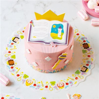 DECORA SET 10 BLONDAS PAPEL 30CM CUENTO HADAS