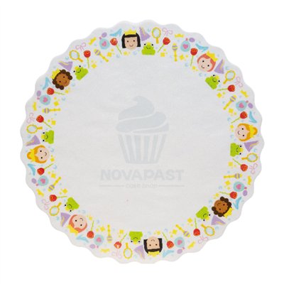 DECORA SET 10 BLONDAS PAPEL 30CM CUENTO HADAS