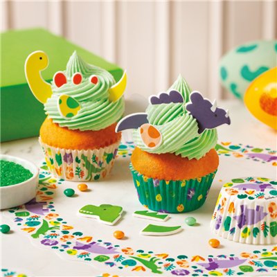 DECORA SET 10 BLONDAS PAPEL 30CM DINOSAURIOS