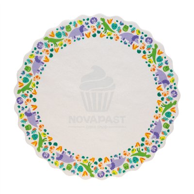 DECORA SET 10 BLONDAS PAPEL 30CM DINOSAURIOS