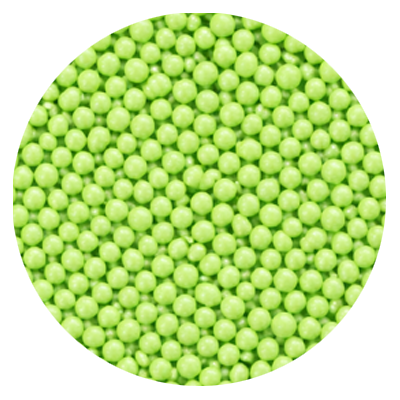 Perles Vertes Mate 5mm - NOVAPAST 100g pour Décoration