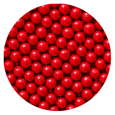 Perles de sucre rouges 7 mm - NOVAPAST 100g