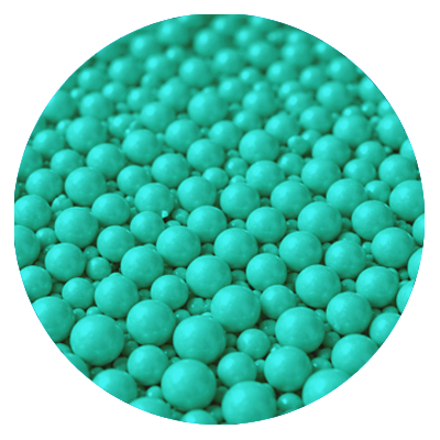 Perles de sucre turquoise 5 mm - Bote 1kg NOVAPAST