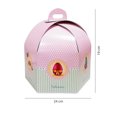 Boîte haute pour gâteau Agata 24 cm - Élégance assurée