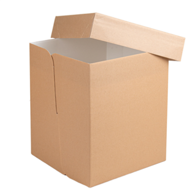 Caja Alta Kraft para Tartas 25x25x30 cm - Sin Ventana