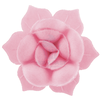 CAJA 100 FLORES OBLEA NARCISOS ROSAS 50MM