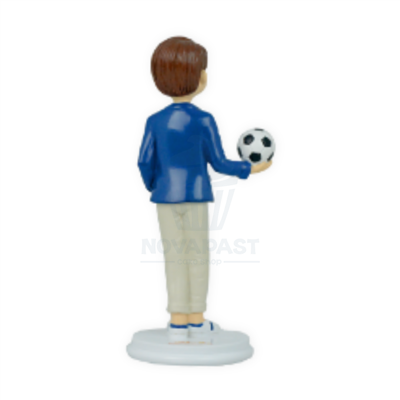 FIGURA NIÑO PRIMERA COMUNION RESINA PELOTA 15CM