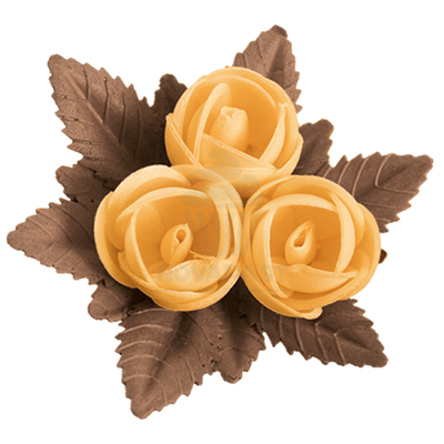 CAJA 25 CENTROS DE OBLEA MARRON/BEIGE 90MM