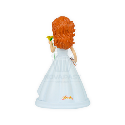 FIGURA NIÑA PRIMERA COMUNION RESINA FLOR B 15CM