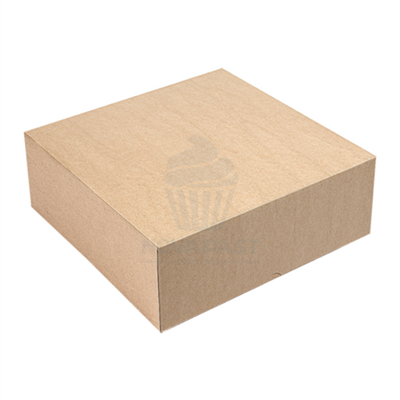 CAJA PASTELERIA SIN VENTANA KRAFT 36X36X H10 CM