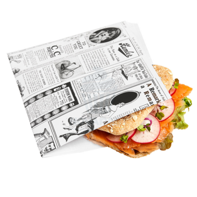 500 BOLSAS ABIERTAS 2 LADOS ANTIGRASA 16X16CM TIME