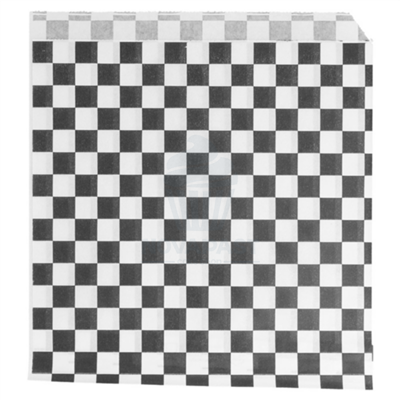 500 BOLSAS ABIERTAS 2 LADOS ANTIGRASA 16X16CM NEGR