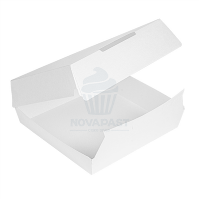 SET 50 CAJAS BANCO  LUNCH TAKE AWAY 23,5X24X8,7 CM