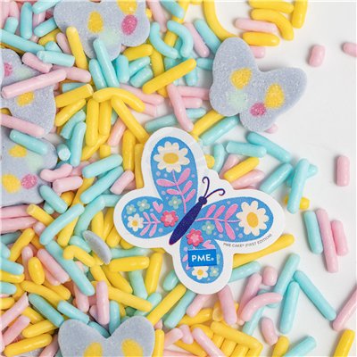 PME BOTE 57GR. SPRINKLES MARIPOSAS TONOS PASTEL