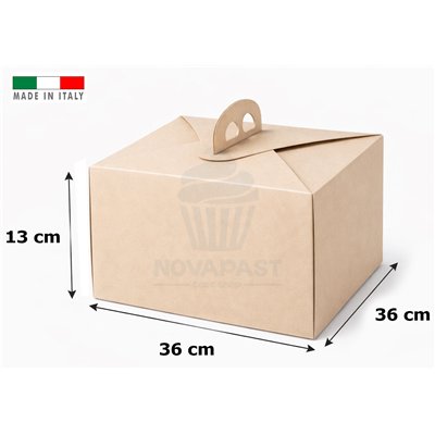 CAJA PARA TARTA TOPCLASS LINO 36X36CM ALTURA 13CM