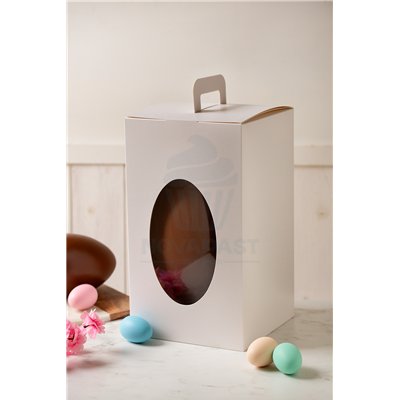 SET 2 CAJAS PARA HUEVO PASCUA VENTANA 20X20X35H CM