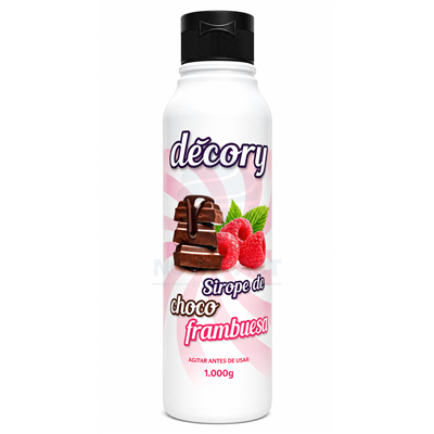 DECORY SYRUP CHOCOLATE/RASPBERRY (1 KG BOTTLE)