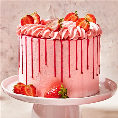 FUNCAKES PREPARADO CREMA ENCANTADA FRESA 450G.