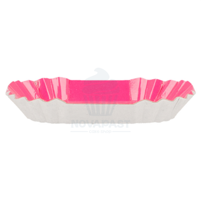 GDP 100 MINI PLATILLOS CUADRADO FUCSIA 5,5X5,5 CM
