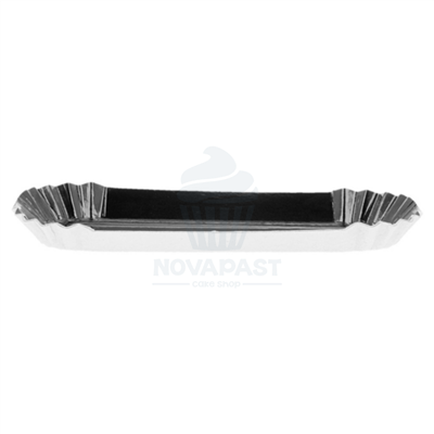 GDP 100 MINI PLATILLOS CUADRADO NEGRO 4X8 CM