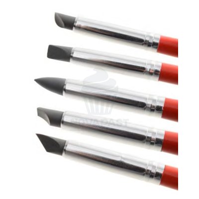 Pinceaux de Modelage "Pointe Moyenne" (Ensemble de 5 pièces)