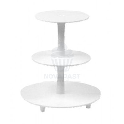 Présentoir 3 Étages Blanc (Unité)