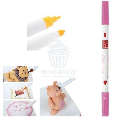 Rotulador Alimentario Doble punta "Naranja" (Und)