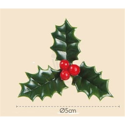 Acebo de Plástico (144 Unds) - Decoración Festiva Ideal