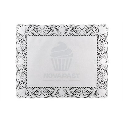 Lace Doilies 45X55 (100 Units) - Elegance for your desserts