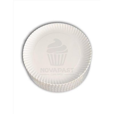 Platos de Cartón Blanco 23 cms (Paq. 100 unds)