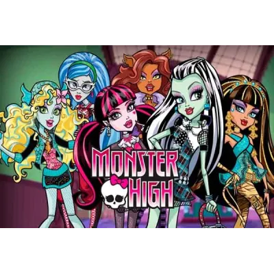 Lámina comestible "Monster High"