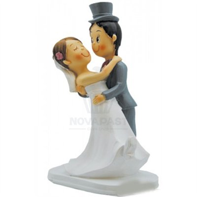 CASAL DE NAMORADOS "DANÇANDO" 16 CM (UND)