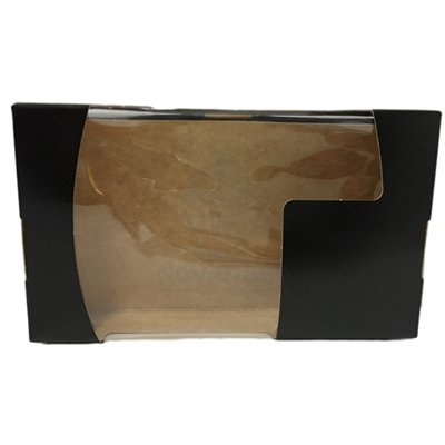 CAIXA COM JANELA PRETA "DELUXE" 18X12X5 CMS (UND)