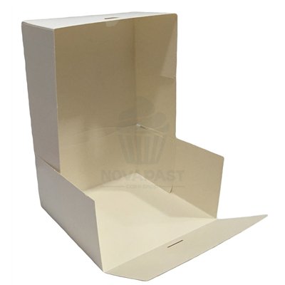 CAJA PARA PASTAS BLANCA 26X26 "ALTURA 13CMS" (UND)