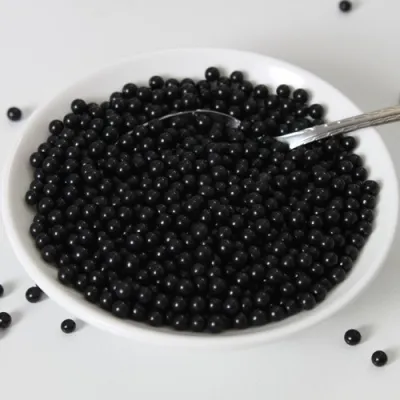 Perlas de azúcar Funcakes "Negro brillo" (80 gr)