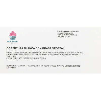 COBERTURA SUCED. CREMYCO BLANCA (CAJA 20 KGS)