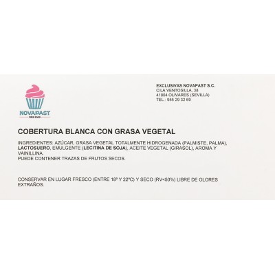 COBERTURA SUCED. NOVAPAST BLANCA (CAJA 20 KGS)