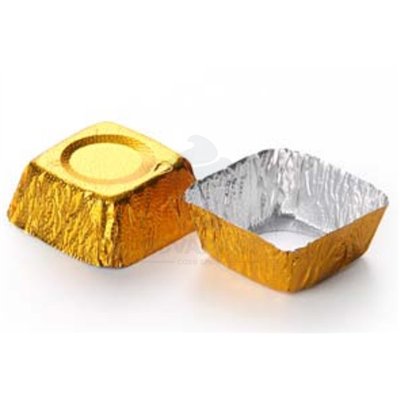 Square Gold Capsules (1,000 Units) - Elegance in Pastry