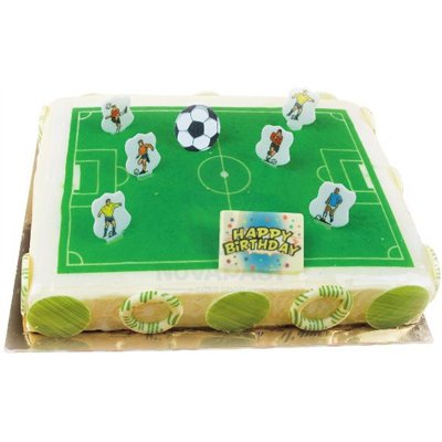 LAMINA CAMPO DE FUTBOL DE OBLEA 30X20 CMS (UND)