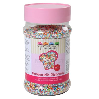 FUNCAKES MICRO BOLITAS COLORES (BOTE 250 GRAMOS)