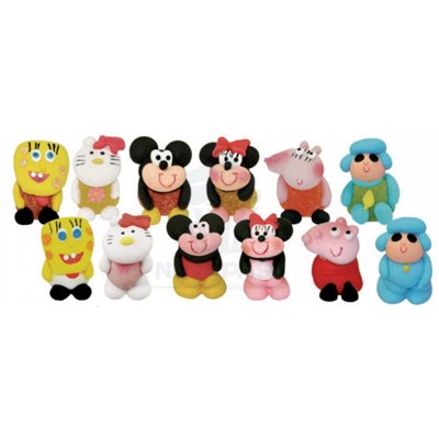 MUÑECOS AZÚCAR SURTIDOS 45MM FG (CAJA 60 UNDS)