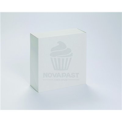 CAJA PARA PASTAS BLANCA 33X33 "ALTURA 5CMS" (UND)