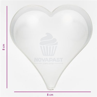 EMBOUTEILLEUR DE BISCUITS CŒUR 8 CM (PIÈCE)